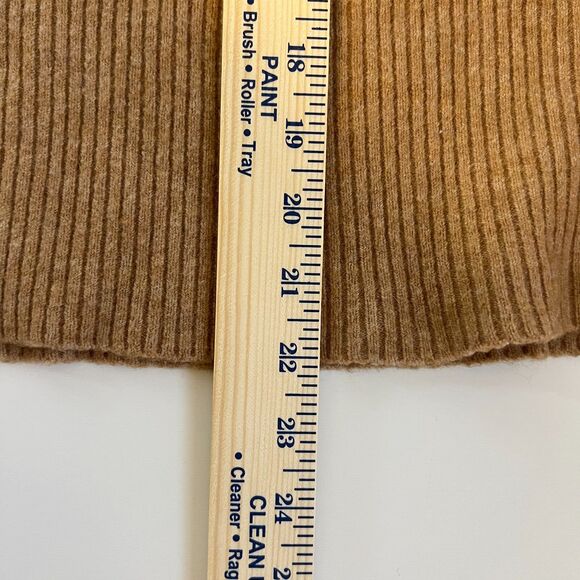 J. Crew Womens Turtleneck Sweater Size S Beige Tan Merino Wool Alpaca Old Money - Picture 10 of 10